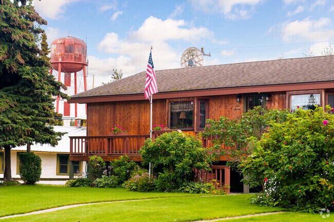 Rustic wood facades dot the streets of Government Hill.