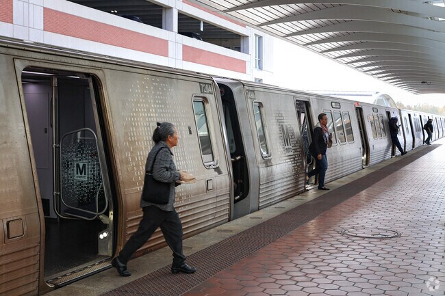 Blue and Silver lines are both served at Largo Metro station.