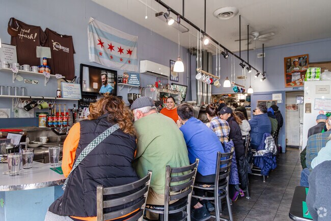 Edgebrook Coffee Shop and Diner is a popular restaurant for breakfast.