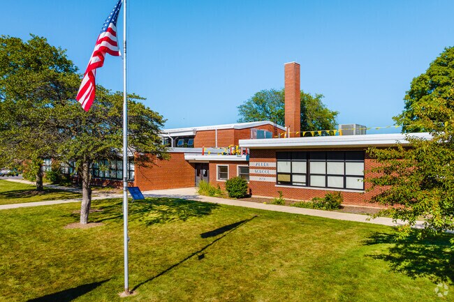 Olney C. Allen Elementary serves about 760 students, including South Farnsworth pupils.