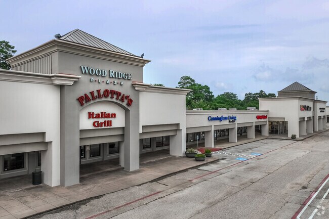 Wood Ridge Plaza in Oak Ridge North is a large shopping center with a wide variety of stores.