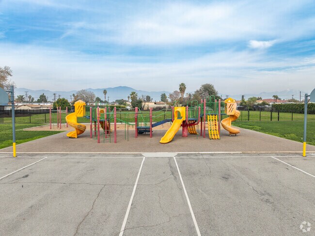 Baker Elementary has a well kept playground.