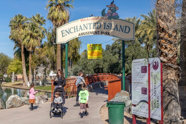 Find adventure around every corner at Phoenix’s Enchanted Island at Encanto Park.