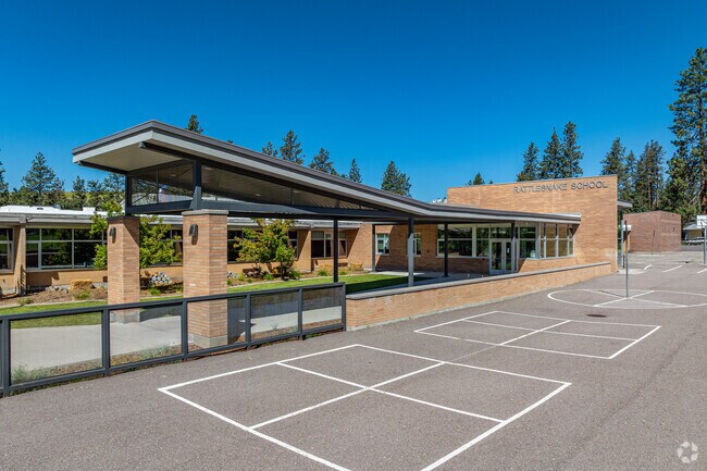 Rattlesnake Elementary School in Upper Rattlesnake welcomes students with a warm community spiri
