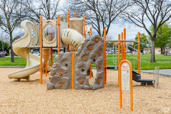 Your children will have fun exploring the playground at Welch Park.