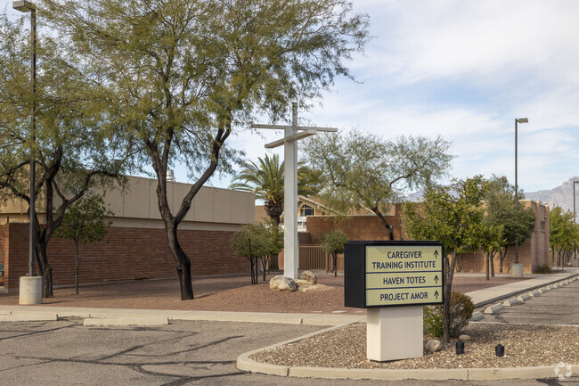 Fountain of Life School shares a campus with many other church related programs in Tucson.