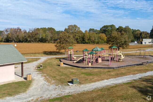 Ray M Floors Community Park has a playground for children of all ages.