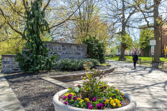 Musser Park is centrally located in the heart of its namesake neighborhood.