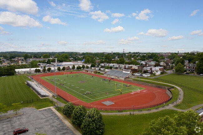 West Chester Henderson High School's stadium is a hub of year-round activity.