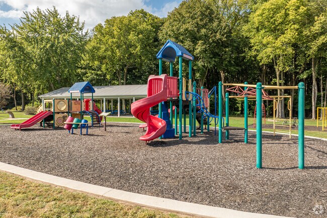 Prairie Meadow Park is Westville's primary park space with a well kept playground.