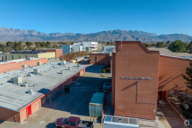 The Patsy Griffin Theatre is located at Sandia High School in Uptown, NM.