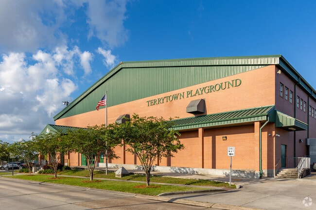 Terrytown Playground features indoor recreation as well as multiple fields and tennis courts.