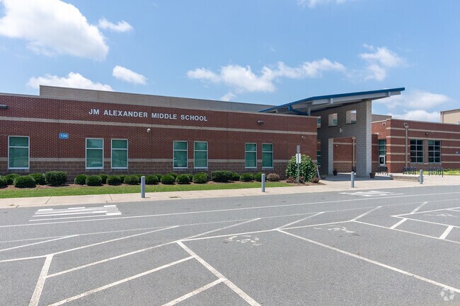 John M Alexander Middle is located in Huntersville, NC - in the Prosperity Church Road.