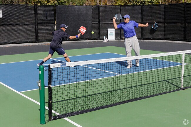 Woodbourne Park's excellent pickleball courts are a big attraction for Franklin residents.