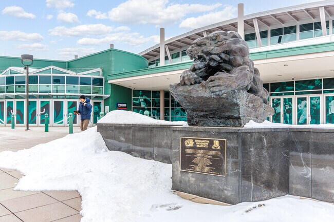 About 5 miles away from Endicott, Binghamton University has repeatedly been named one of the top 100 public universities in the nation.