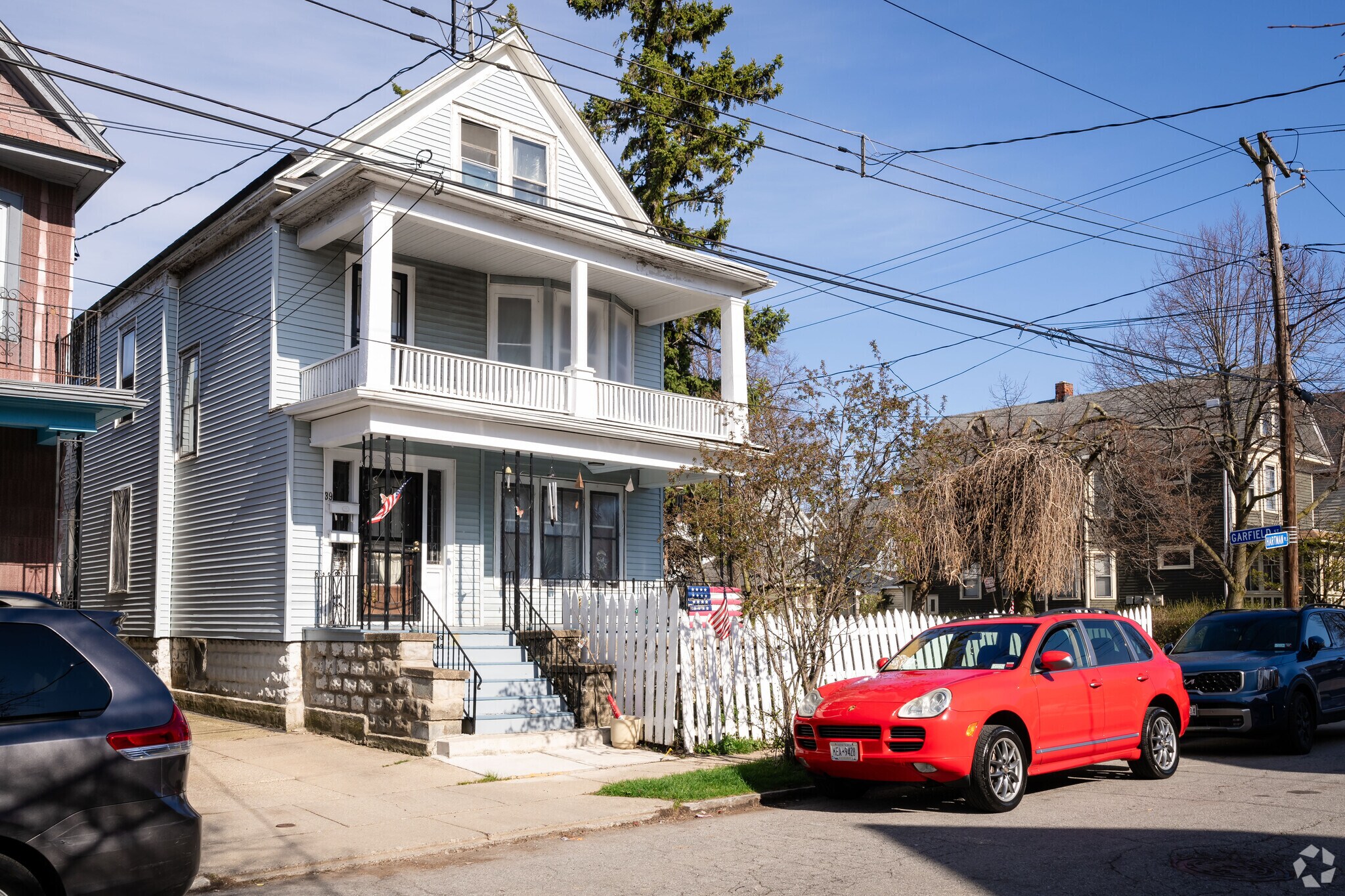 Many homes in Grant Amherst feature wide porches and second story balconies.