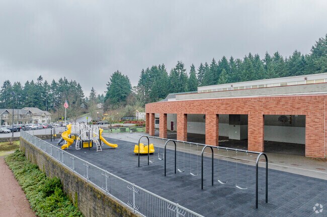 Playground space for children at Lister Elementary School.