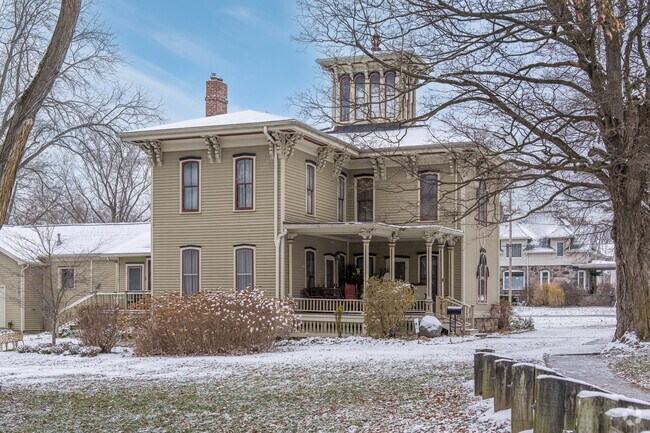 This is a historic home with a cupola near downtown Bellevue.