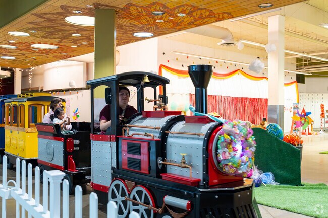 Younger residents can hop on the kiddie train at West Covina Mall.