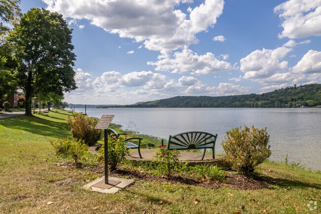 Sunset Point in Augusta is a picnic spot that offers panoramic views of the Ohio River.