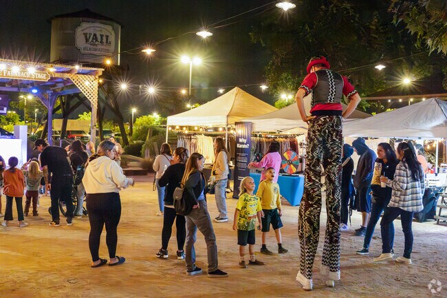 Kids enjoy the family friendly environment of Starlight Bazaar in Vail Ranch.