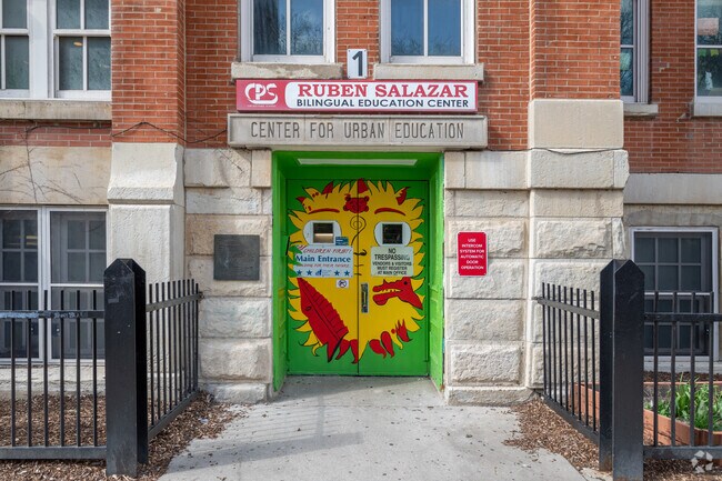 Ruben Salazar Elementary in River North is best known for offering a bilingual education.