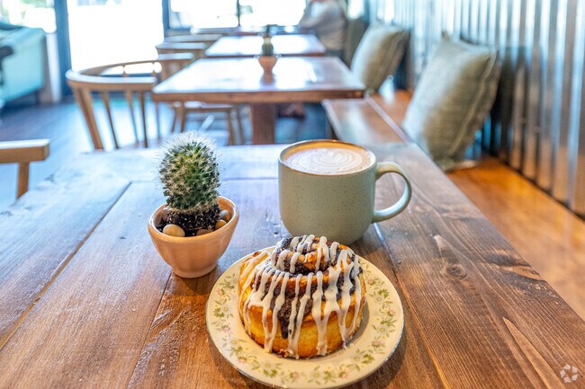Cozy up with a latte and pastry at the popular On The Grind coffee shop in Belton.