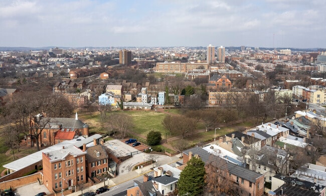 Overview of St. Mary's Park located in the heart of the Seton Hill neighborhood.