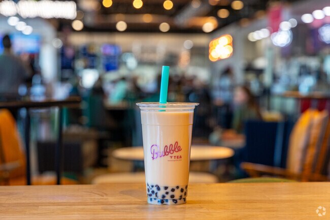 Try a bubble tea from Balance Grille at the Freedom Street Social food hall near Cameo Estates.