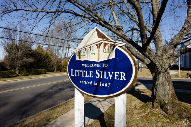 The welcome sign in Little Silver notes the borough’s founding in 1667.
