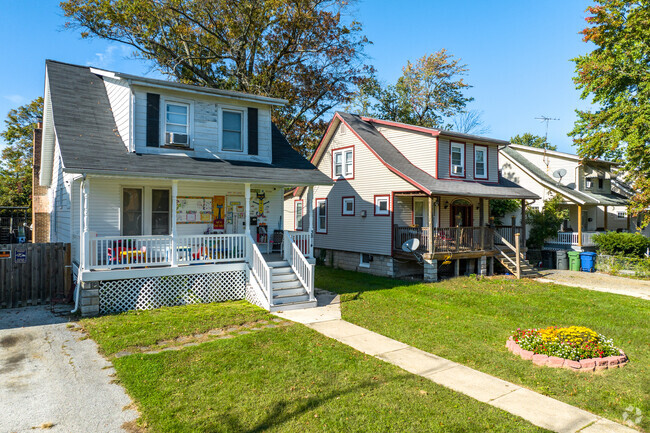 The homes in Fallstaff have nice sized front yards.