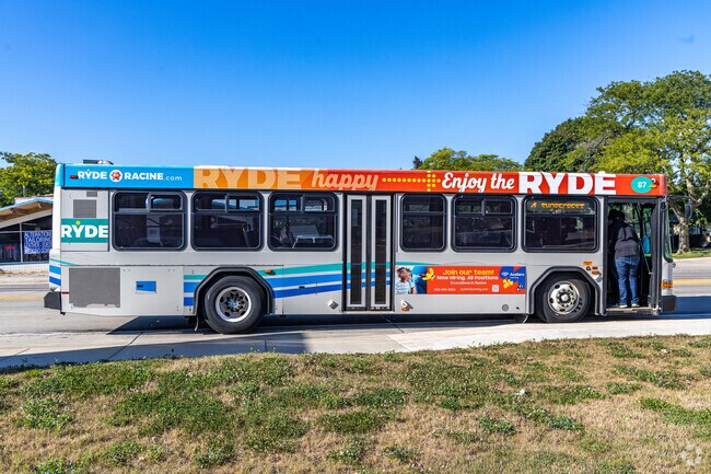 Hop on the bus in Hickory Ridge and be in downtown Racine in minutes.