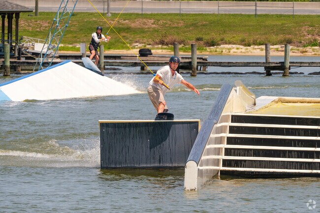 Three miles from Southport, Orlando Watersports Complex offers wakeboarding.