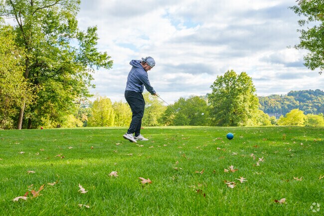 Play a quick round of golf at Wheeling Park near East Wheeling.