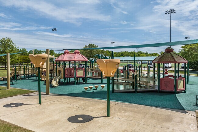 Kids are free to be kids on the playground at W.C. Johnson Park located to the west of Piperton/Elba.