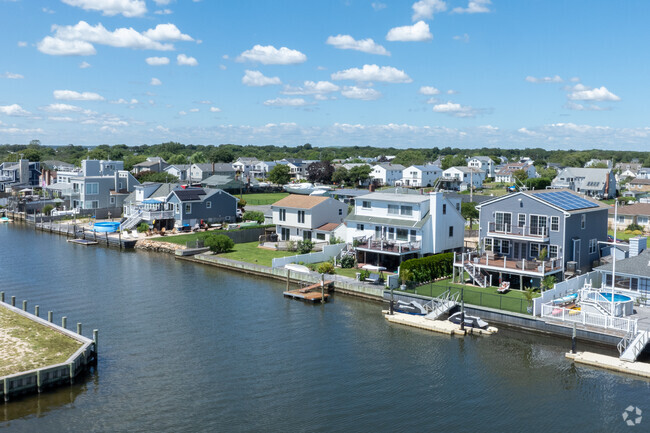 Waterfront homes in Shirley are coveted.