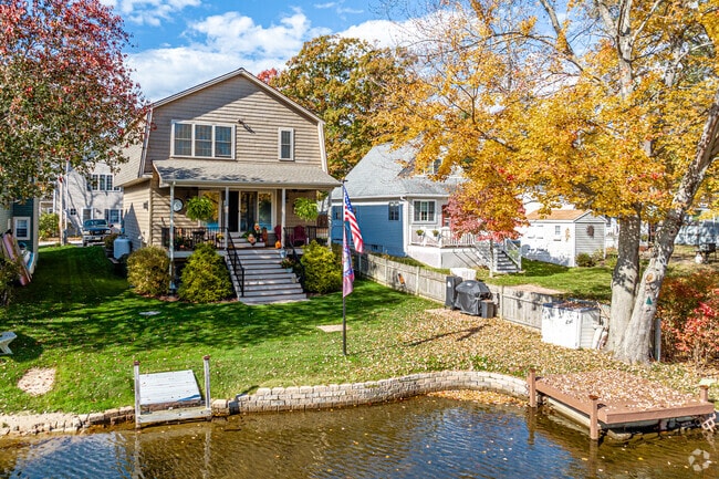 Residents can enjoy Crystal Lake just steps away from their home.