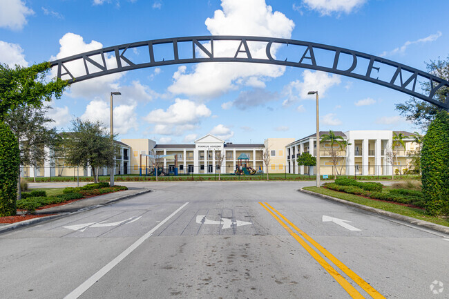 The Franklin academy welcomes students to their 10 acre campus in Palm Beach Gardens.