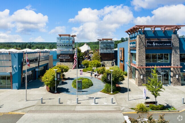 Treat yourself to a shopping spree at Seattle Premium Outlets, right next to Shoultes.