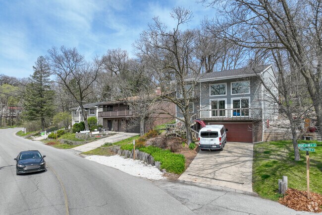 Within the Ogden Dunes homes often have mature trees all throughout their yards.
