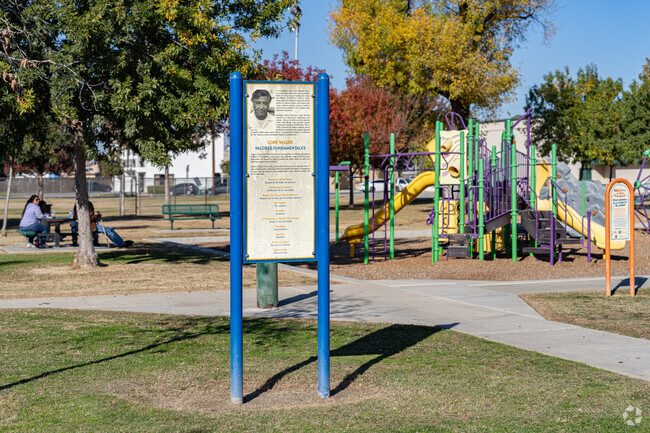 Cesar Chavez Park in Delano is dedicated to the American labor leader and civil rights activist.