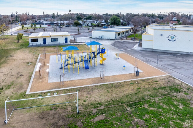 The playground at Columbia Elementary School in Fresno.
