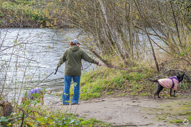 Explore the Green River with your pups at Whitney Bridge Park in Green Valley.
