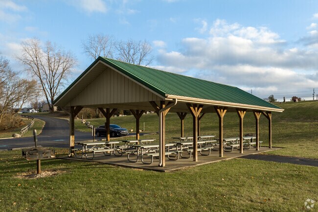 Jefferson Township Community Park offers Lake Darby residents a walking path and shelter houses.