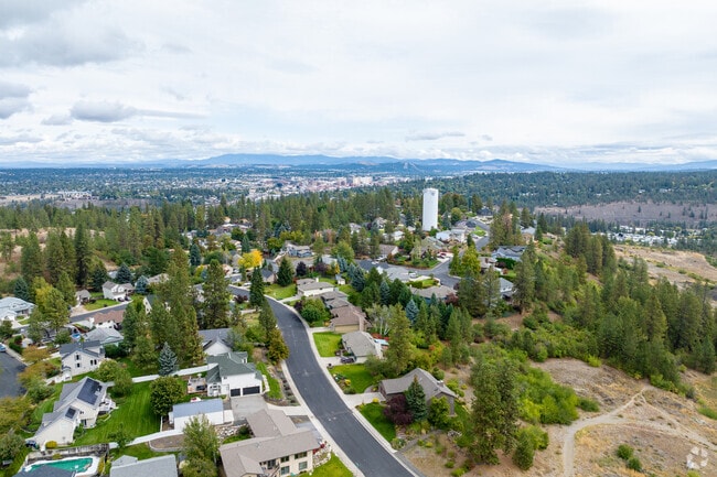 Residents on the hill can see downtown Spokane from the Thorpe Westwood neighborhood.