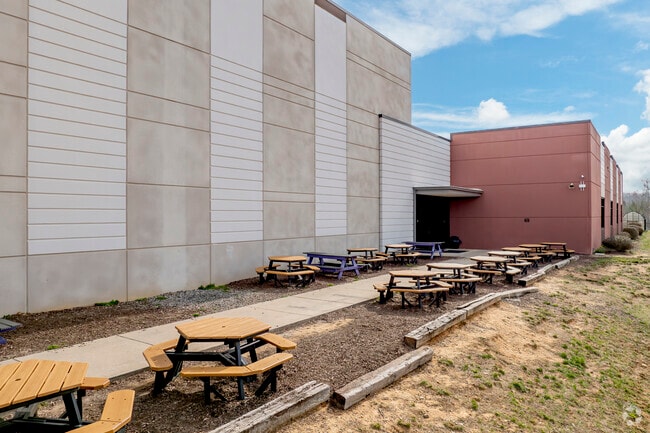 Students enjoy the large campus with ample opportunity to enjoy time outside during the school day.