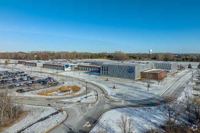 Skyview Community Elementary School has a large campus just off 10th Street N.