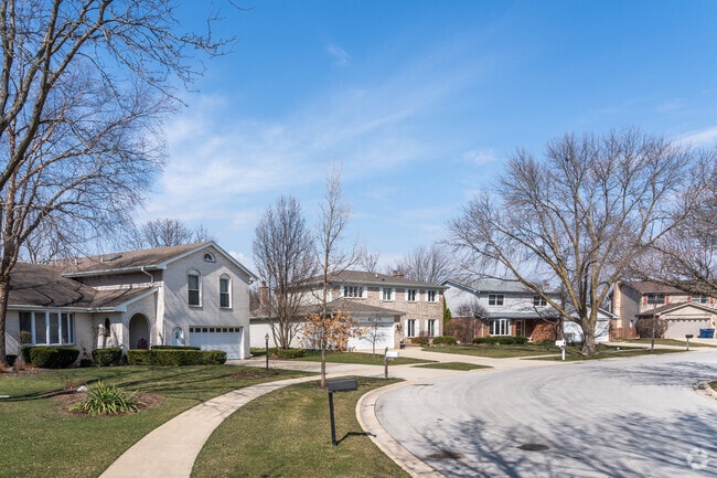 South Schaumburg features a variety of home types, including many two-story residences.