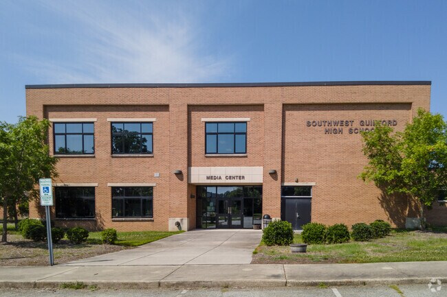 Students might study Adobe or Microsoft programs at Southwest Guilford High School.