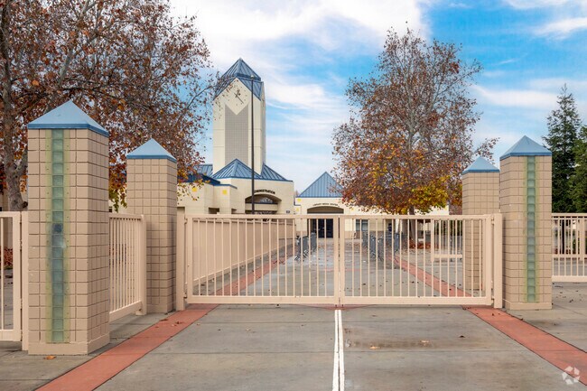 The entrance to Elizabeth Terronez Middle School in Fresno.